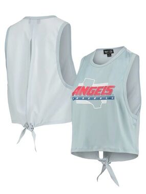 Los Angeles Angels The Wild Collective Women's Open Back Twist-Tie Tank Top